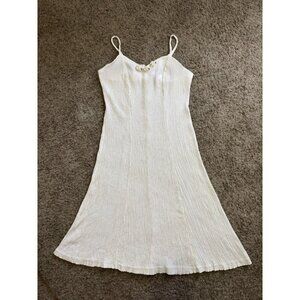 VINTAGE Bodycon Slip Dress Stretchy Flowers Coquette Cottagecore Y2k Boho 16W
